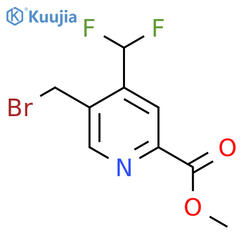 Methyl 5-(bromomethyl)-4-(difluoromethyl)pyridine-2-carboxylate structure