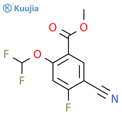 Methyl 5-cyano-2-difluoromethoxy-4-fluorobenzoate structure