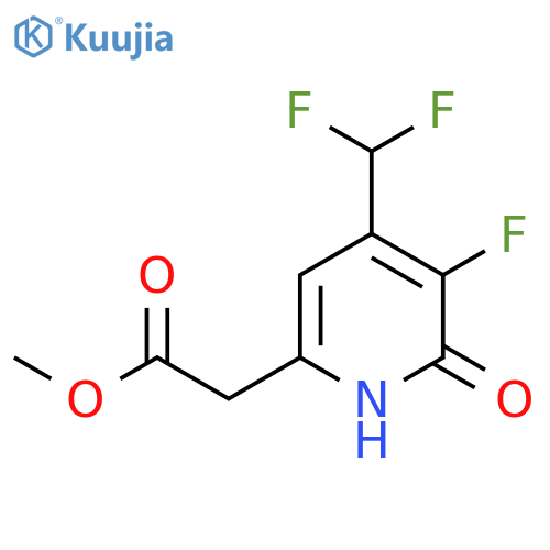 Methyl 4-(difluoromethyl)-3-fluoro-2-hydroxypyridine-6-acetate structure