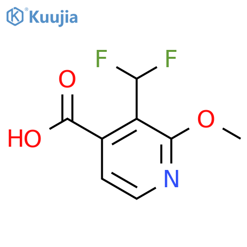 3-(Difluoromethyl)-2-methoxypyridine-4-carboxylic acid structure