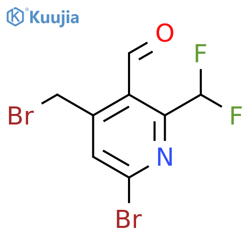 6-Bromo-4-(bromomethyl)-2-(difluoromethyl)pyridine-3-carboxaldehyde structure