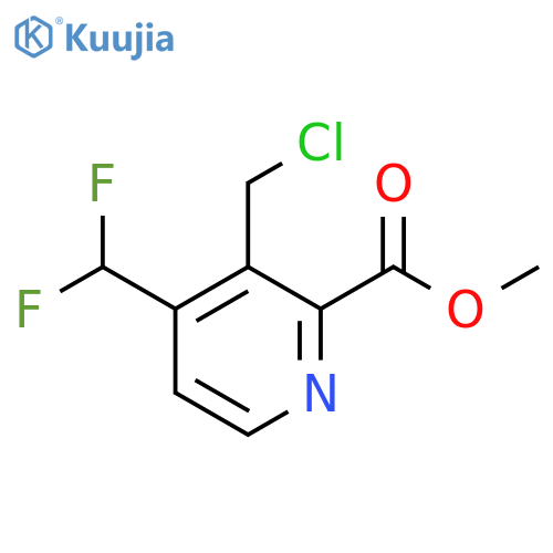 Methyl 3-(chloromethyl)-4-(difluoromethyl)pyridine-2-carboxylate structure
