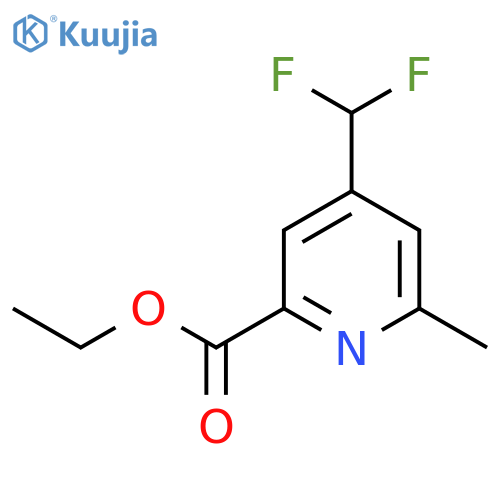 Ethyl 4-(difluoromethyl)-2-methylpyridine-6-carboxylate structure