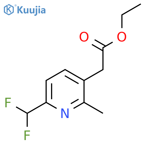 Ethyl 6-(difluoromethyl)-2-methylpyridine-3-acetate structure