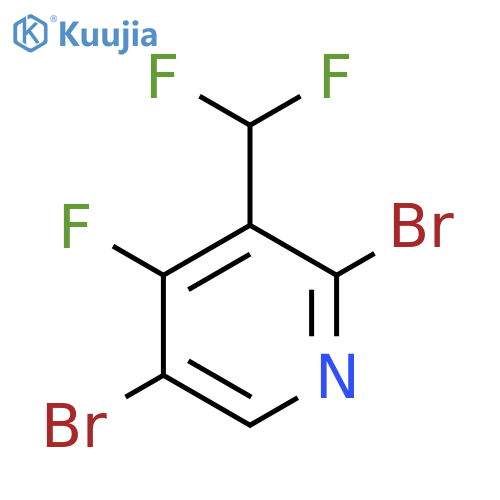 2,5-Dibromo-3-(difluoromethyl)-4-fluoropyridine structure