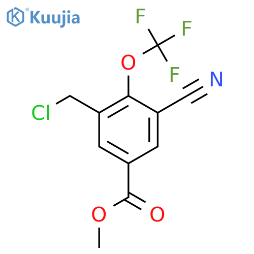 Methyl 3-chloromethyl-5-cyano-4-(trifluoromethoxy)benzoate structure