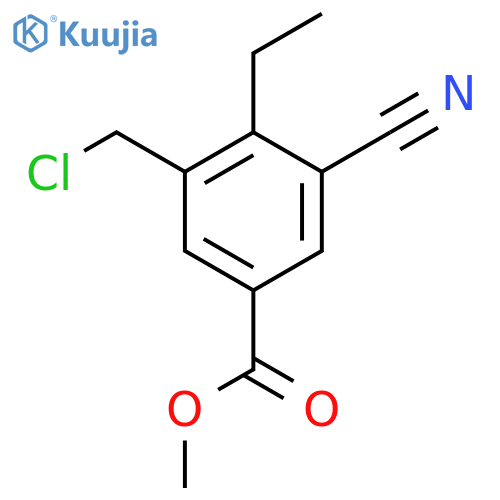 Methyl 3-chloromethyl-5-cyano-4-ethylbenzoate structure
