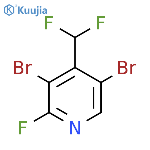 3,5-Dibromo-4-(difluoromethyl)-2-fluoropyridine structure