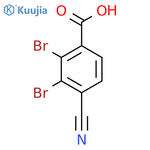 4-Cyano-2,3-dibromobenzoic acid structure