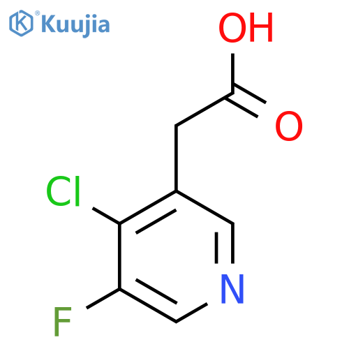 2-(4-Chloro-5-fluoropyridin-3-yl)acetic acid structure