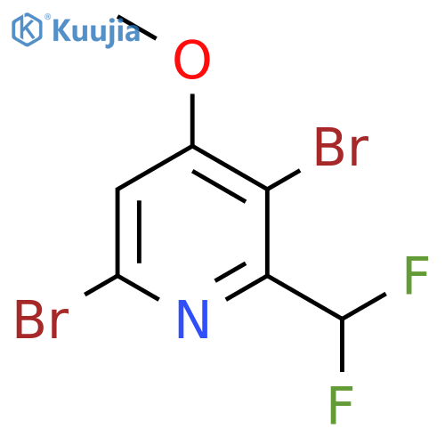 3,6-Dibromo-2-(difluoromethyl)-4-methoxypyridine structure