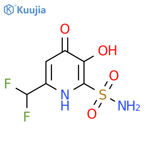 6-(Difluoromethyl)-3,4-dihydroxypyridine-2-sulfonamide structure