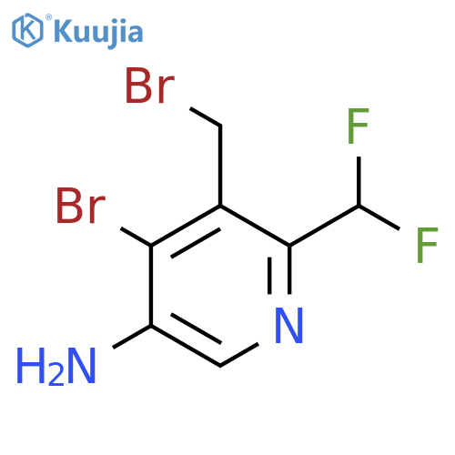 5-Amino-4-bromo-3-(bromomethyl)-2-(difluoromethyl)pyridine structure