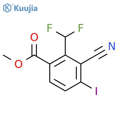 Methyl 3-cyano-2-difluoromethyl-4-iodobenzoate structure