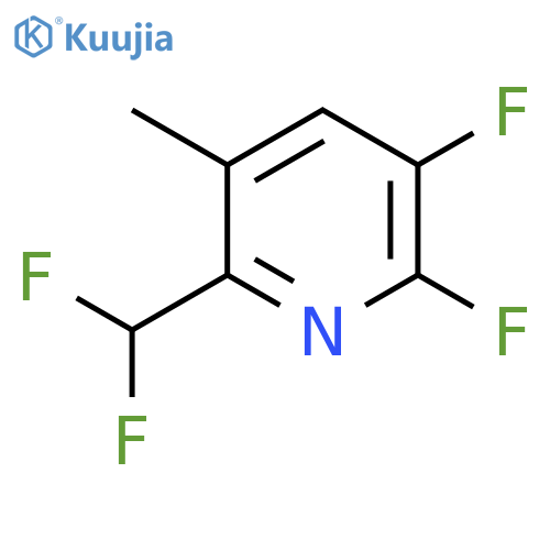 2,3-Difluoro-6-(difluoromethyl)-5-methylpyridine structure