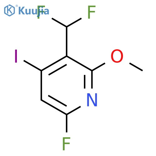 3-(Difluoromethyl)-6-fluoro-4-iodo-2-methoxypyridine structure