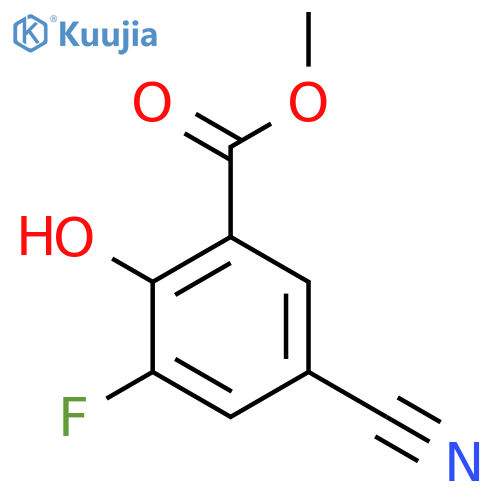 Methyl 5-cyano-3-fluoro-2-hydroxybenzoate structure
