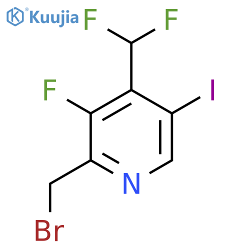 2-(Bromomethyl)-4-(difluoromethyl)-3-fluoro-5-iodopyridine structure