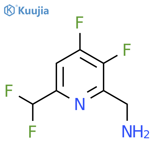2-(Aminomethyl)-3,4-difluoro-6-(difluoromethyl)pyridine structure