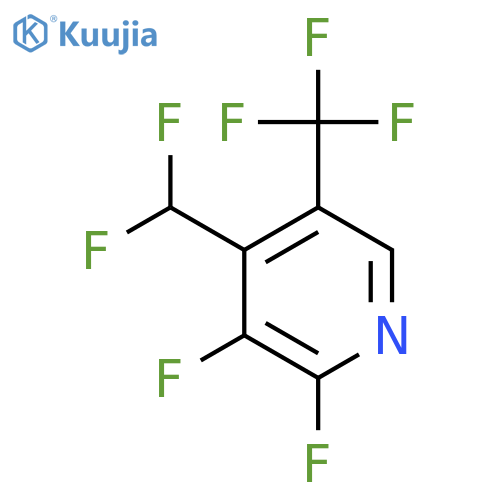 2,3-Difluoro-4-(difluoromethyl)-5-(trifluoromethyl)pyridine structure