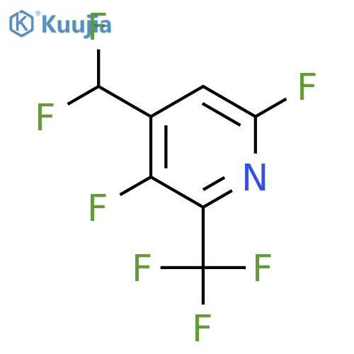 3,6-Difluoro-4-(difluoromethyl)-2-(trifluoromethyl)pyridine structure