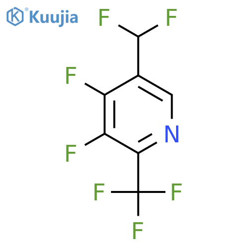 3,4-Difluoro-5-(difluoromethyl)-2-(trifluoromethyl)pyridine structure
