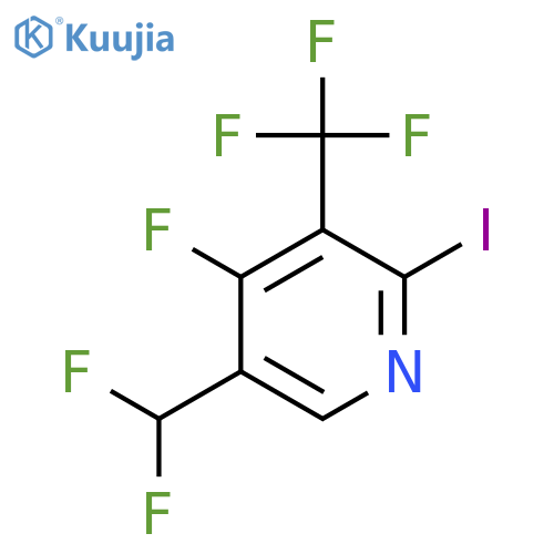 5-(Difluoromethyl)-4-fluoro-2-iodo-3-(trifluoromethyl)pyridine structure