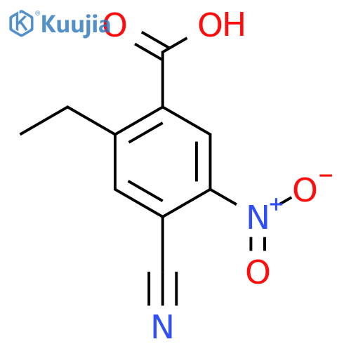4-Cyano-2-ethyl-5-nitrobenzoic acid structure