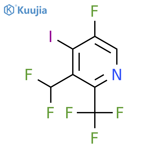 3-(Difluoromethyl)-5-fluoro-4-iodo-2-(trifluoromethyl)pyridine structure