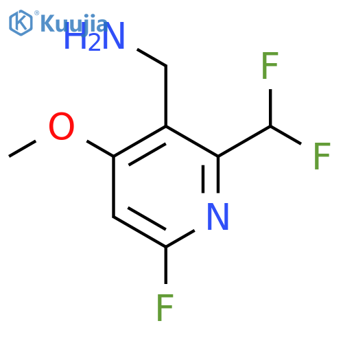3-(Aminomethyl)-2-(difluoromethyl)-6-fluoro-4-methoxypyridine structure