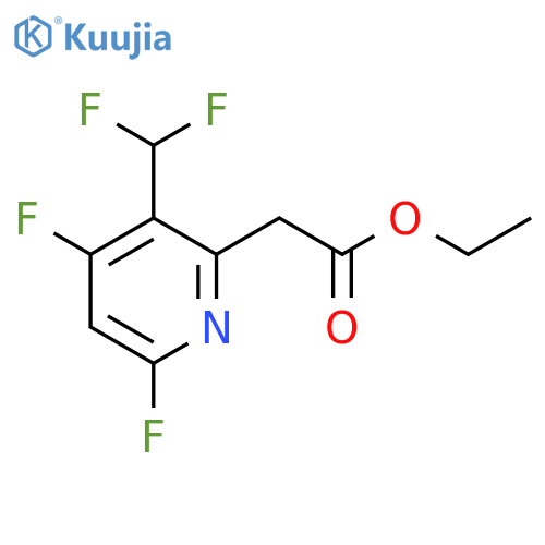 Ethyl 4,6-difluoro-3-(difluoromethyl)pyridine-2-acetate structure
