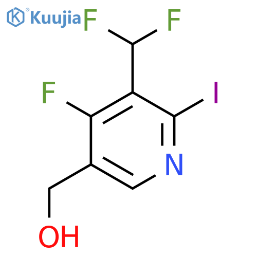 3-(Difluoromethyl)-4-fluoro-2-iodopyridine-5-methanol structure