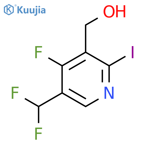 5-(Difluoromethyl)-4-fluoro-2-iodopyridine-3-methanol structure