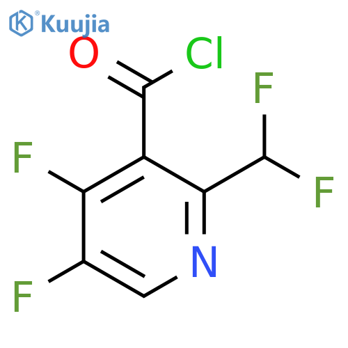 4,5-Difluoro-2-(difluoromethyl)pyridine-3-carbonyl chloride structure