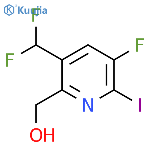 3-(Difluoromethyl)-5-fluoro-6-iodopyridine-2-methanol structure