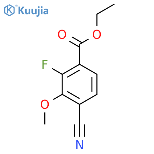 Ethyl 4-cyano-2-fluoro-3-methoxybenzoate structure