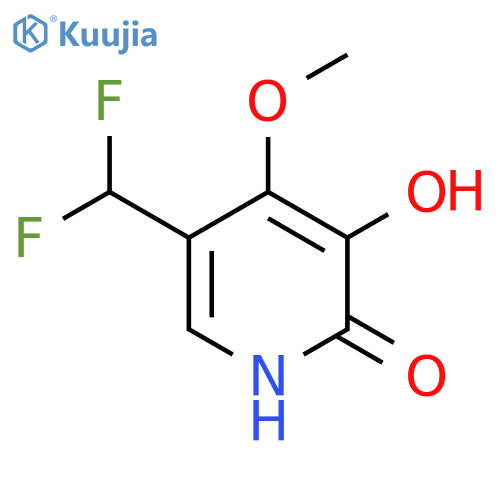 5-(Difluoromethyl)-2,3-dihydroxy-4-methoxypyridine structure