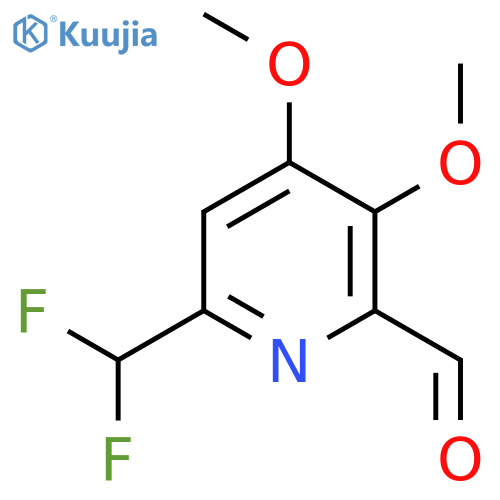 6-(Difluoromethyl)-3,4-dimethoxypyridine-2-carboxaldehyde structure
