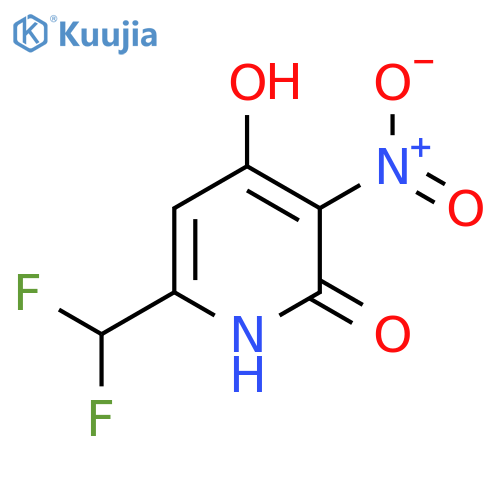 6-(Difluoromethyl)-2,4-dihydroxy-3-nitropyridine structure