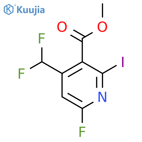 Methyl 4-(difluoromethyl)-6-fluoro-2-iodopyridine-3-carboxylate structure