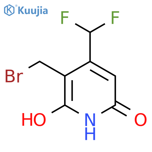 3-(Bromomethyl)-4-(difluoromethyl)-2,6-dihydroxypyridine structure