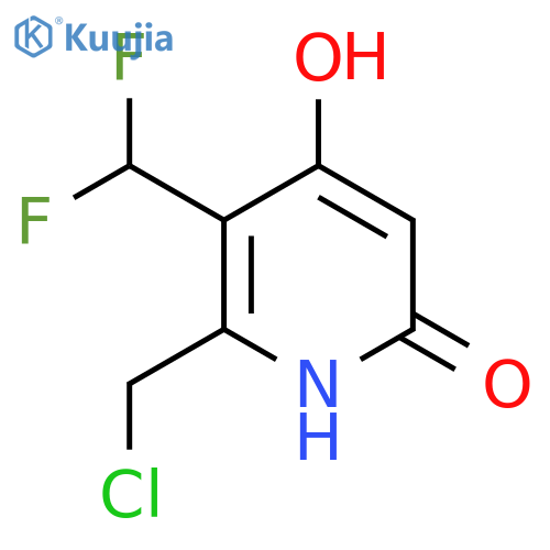 2-(Chloromethyl)-3-(difluoromethyl)-4,6-dihydroxypyridine structure