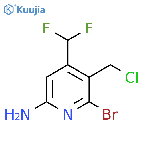 6-Amino-2-bromo-3-(chloromethyl)-4-(difluoromethyl)pyridine structure
