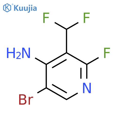 4-Amino-5-bromo-3-(difluoromethyl)-2-fluoropyridine structure