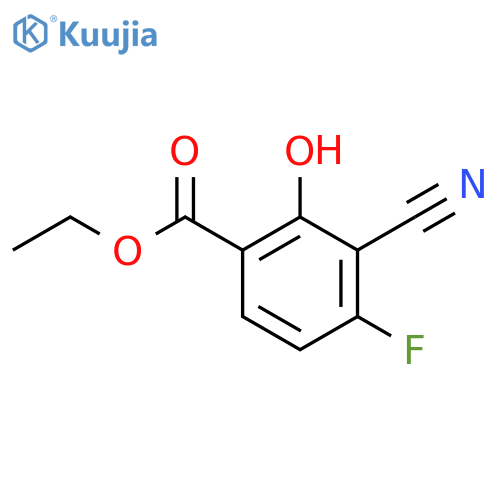 Ethyl 3-cyano-4-fluoro-2-hydroxybenzoate structure
