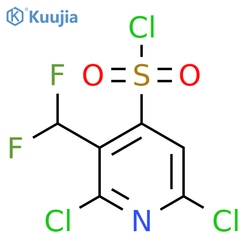 2,6-Dichloro-3-(difluoromethyl)pyridine-4-sulfonyl chloride structure