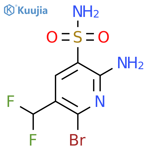 2-Amino-6-bromo-5-(difluoromethyl)pyridine-3-sulfonamide structure