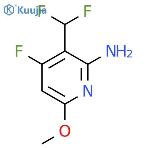 2-Amino-3-(difluoromethyl)-4-fluoro-6-methoxypyridine structure