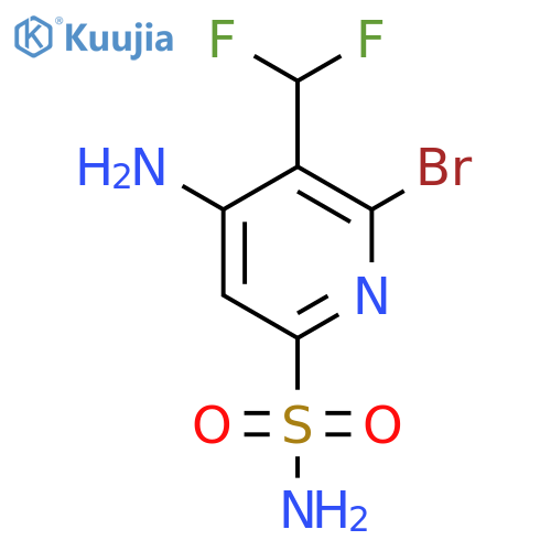 4-Amino-2-bromo-3-(difluoromethyl)pyridine-6-sulfonamide structure