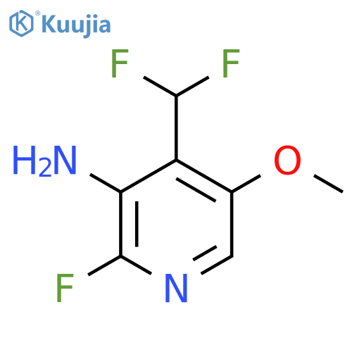 3-Amino-4-(difluoromethyl)-2-fluoro-5-methoxypyridine structure